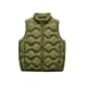 olive puffled vest